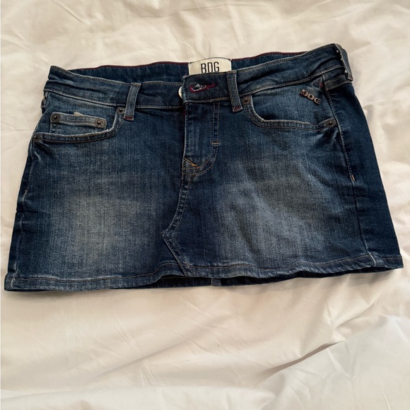 BDG Dark Blue Denim Skirt - Picture 1 of 11